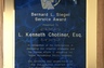 2015 Bernard L. Siegel Service Award